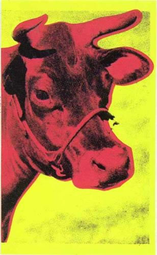 Andy Warhol - Cow yellow red