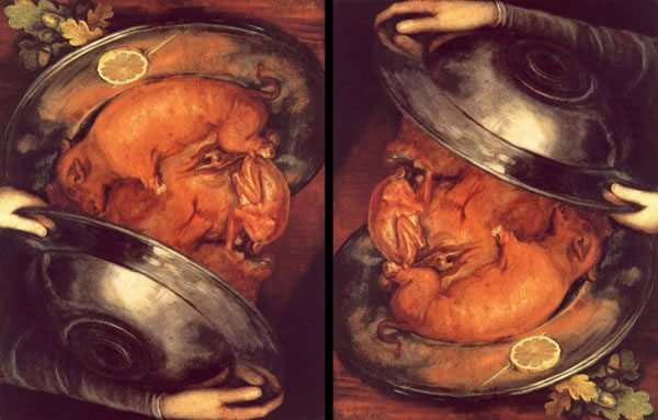 Arcimboldo Aiuseppe, Arcimboldi - Il cuoco Stoccolma collezione privata