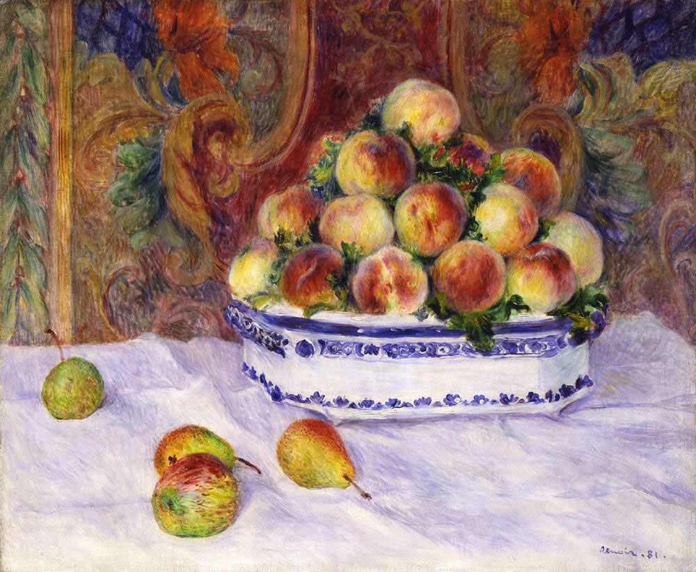 Auguste Renoir - Still life with peaches