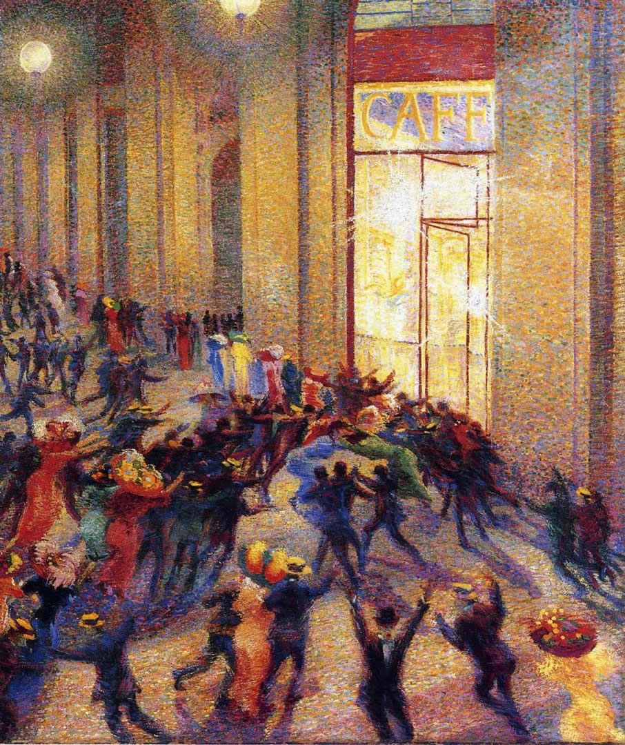 Boccioni Umberto - Rissa in galleria