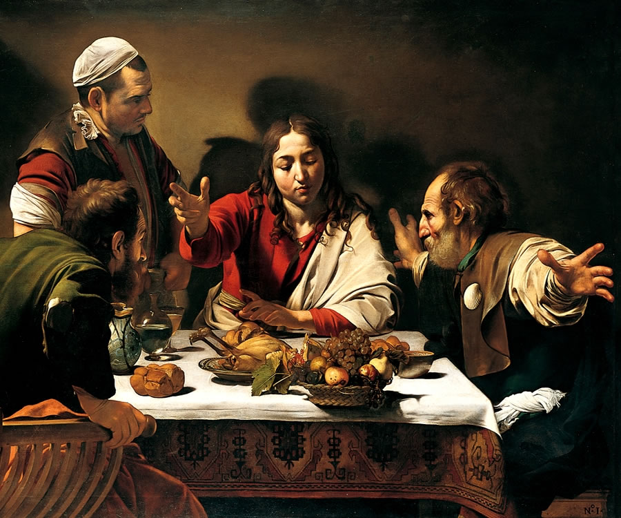 Caravaggio Michelangelo Merisi - Cena in emmaus