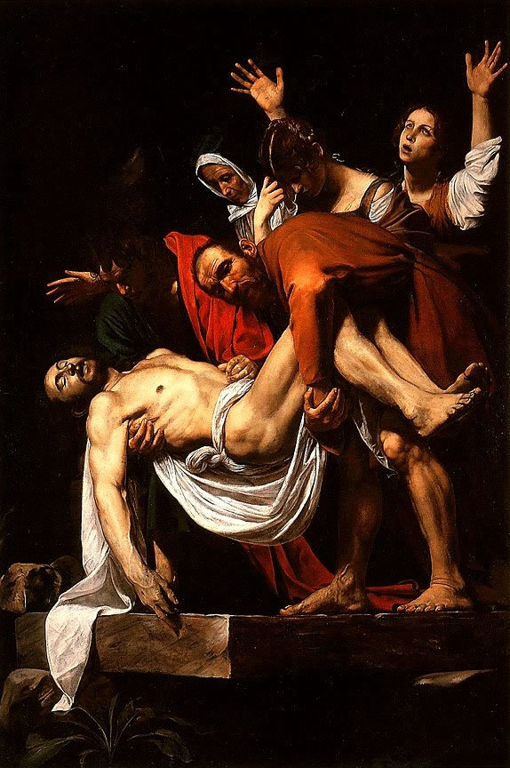 Caravaggio Michelangelo Merisi - La deposizione di cristo