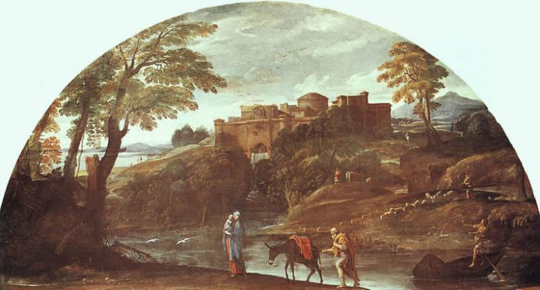 Carracci Annibale - Paesaggio con fuga Egitto