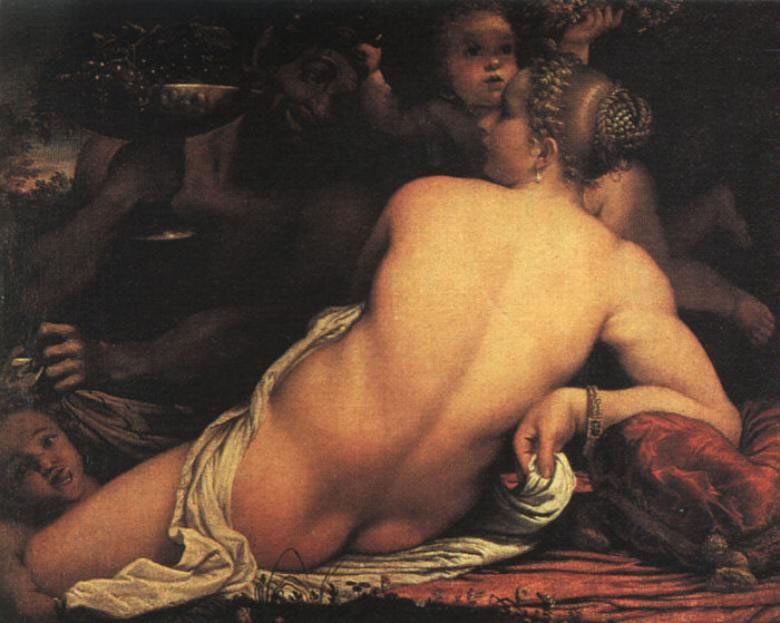 Carracci Annibale - Venere satiro e due amorini