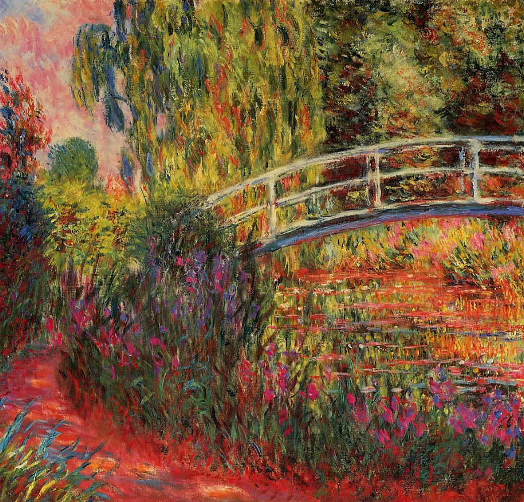 Claude Monet - The water lily pond japanese bridge