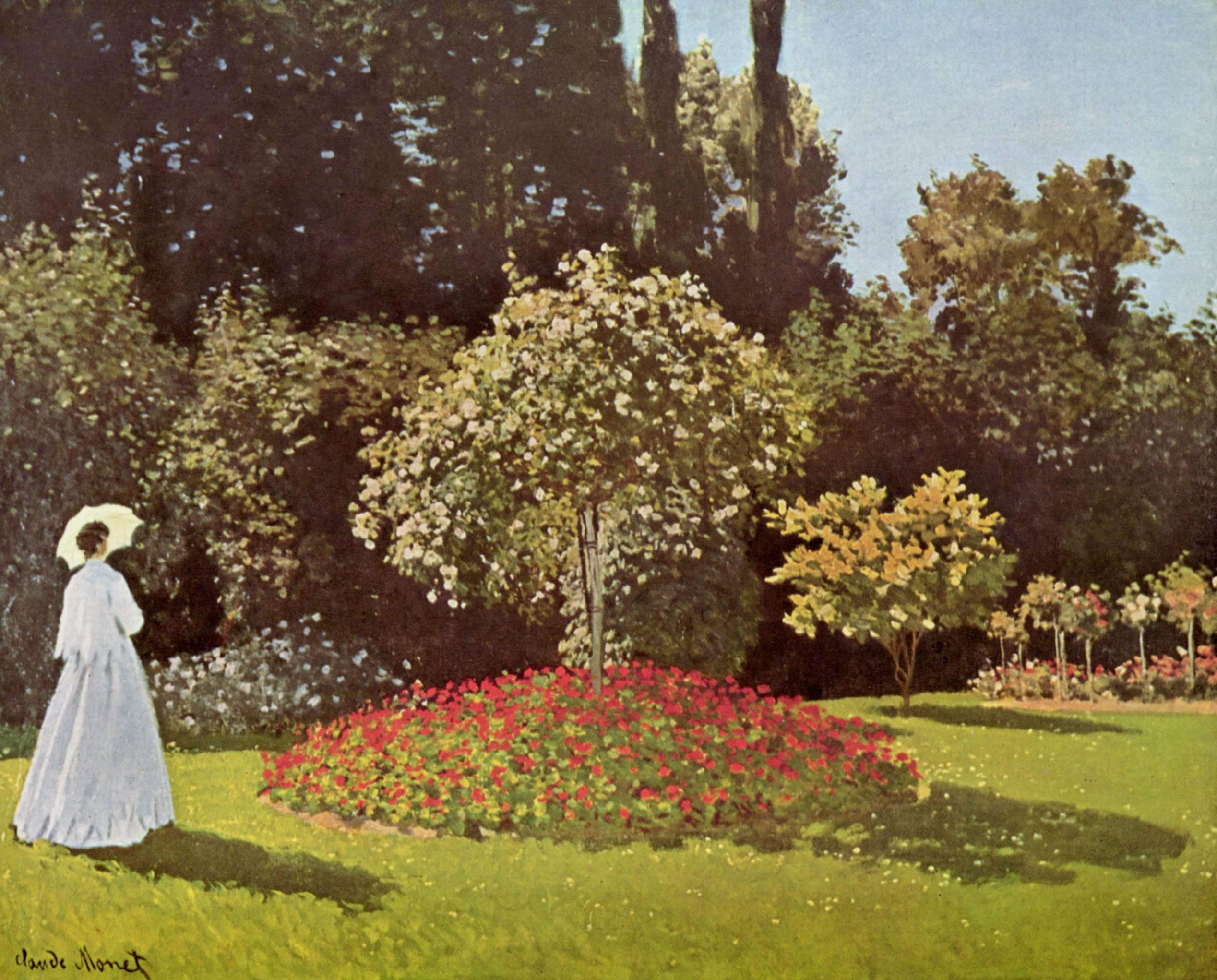 Claude Monet - Woman in the garden sainte adresse