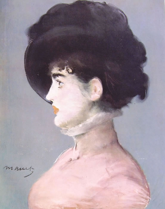 Edouard Manet - Signora con cappello nero