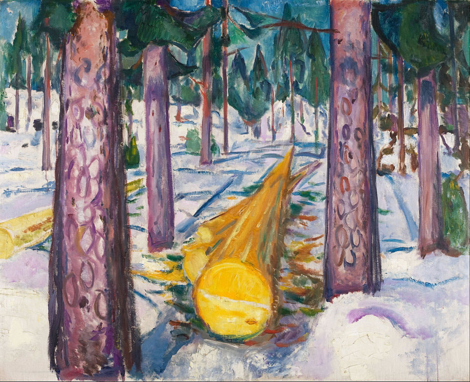 Edvard Munch - The yellow log