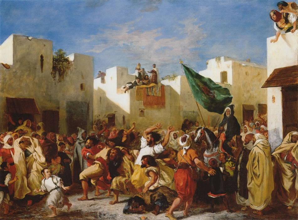 Eugene Delacroix - Delacroix fanatics of tangier