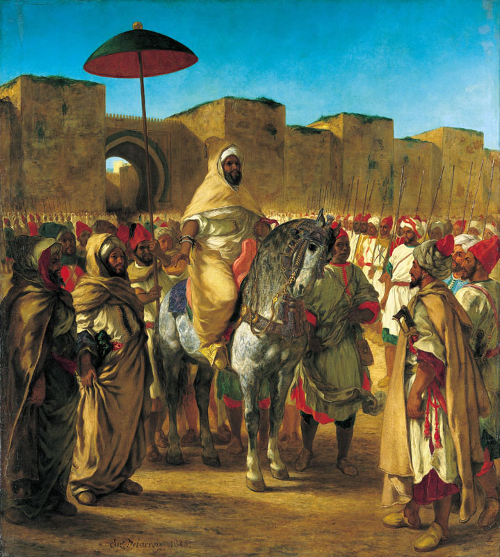 Eugene Delacroix - Il sultano del marocco