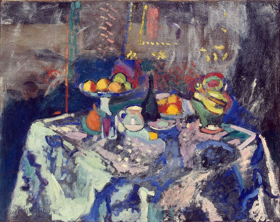 Hhenri Matisse - Vase bottle and fruit