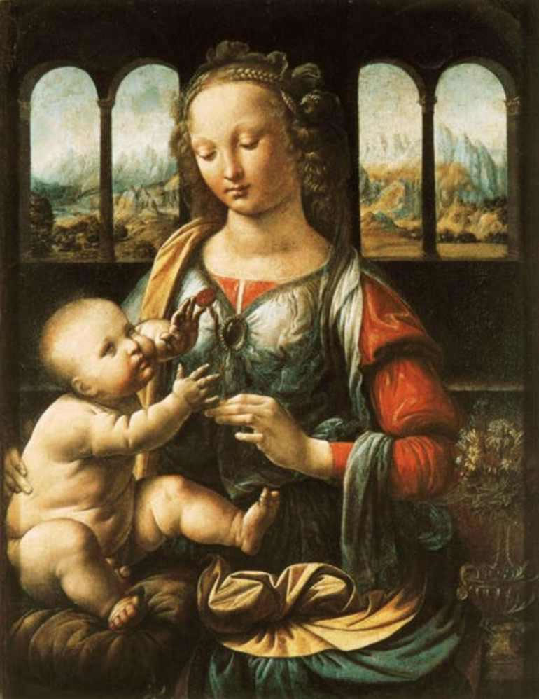 Leonardo Da Vinci - Madonna del garofano