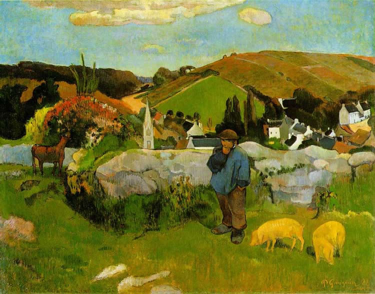 Paul Gauguin - The swineherd brittany