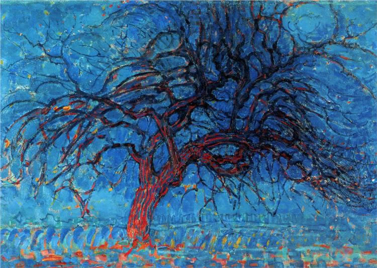 Piet Mondrian - Avond evening the red tree