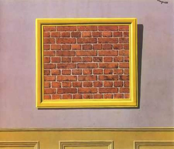 Renè Magritte - The empty picture frame